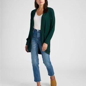 Athleta Black  Open-Front Cocoon Wrap/Cardigan. With pockets.   New with tag